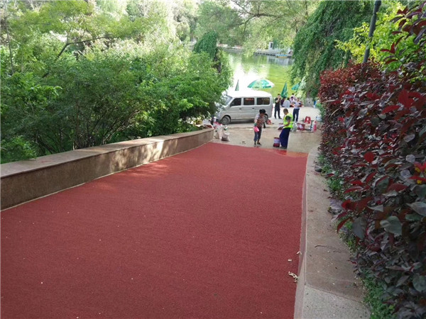 三门峡彩色路面施工